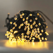 Pack x2 Guirnalda Solar 20mts cálidas 200 Led recargable